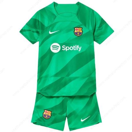 Barcelona Goalkeeper Kinderen Voetbaltenue 23/24-Groen