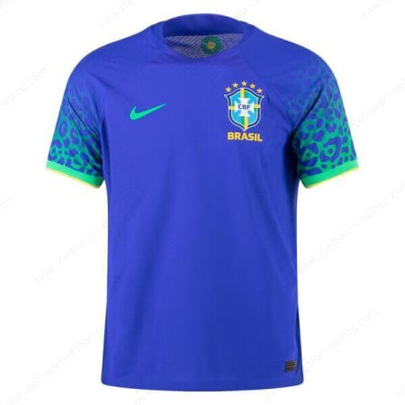 Brazilië Uit Spelersversie Voetbalshirt 2022