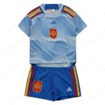 Spanje Uitshirt Kinderen Voetbaltenue 2022