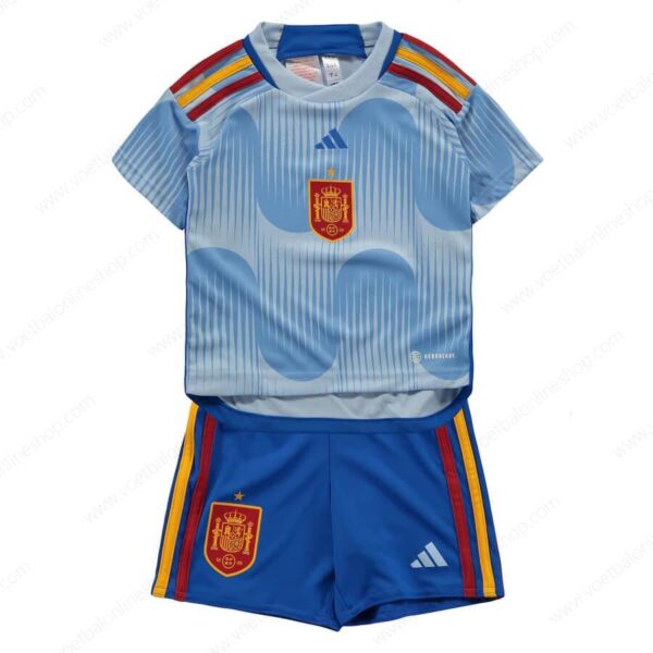 Spanje Uitshirt Kinderen Voetbaltenue 2022
