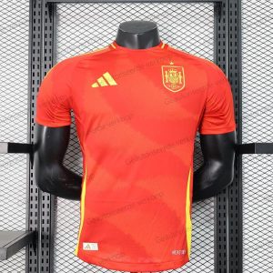 Goedkoop Spanje Thuis Spelersversie Voetbalshirt 24/25（EK 2024）