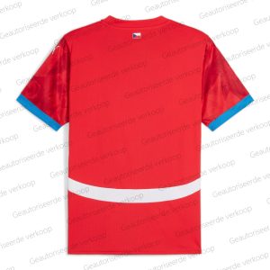 Goedkoop Tsjechische Republiek Thuis Voetbalshirt 24/25（EK 2024）